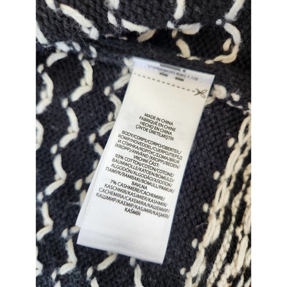 NWT Polo Ralph Lauren Men’s Cotton Cashmere Snowflake Cardigan Size XXL Black - Picture 8 of 12